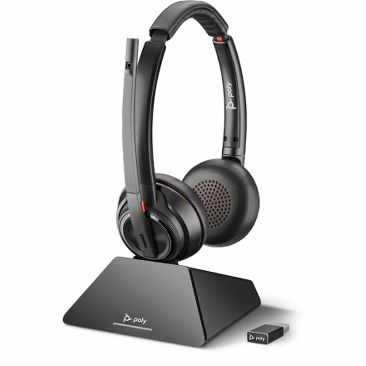 Auricolari con Microfono Poly 8220 UC Nero