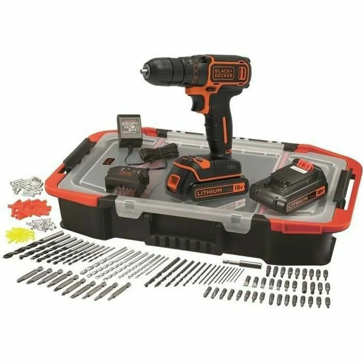 Trapano con cacciavite Black & Decker BDCDC18BAST-QW 18 V 15 Nm