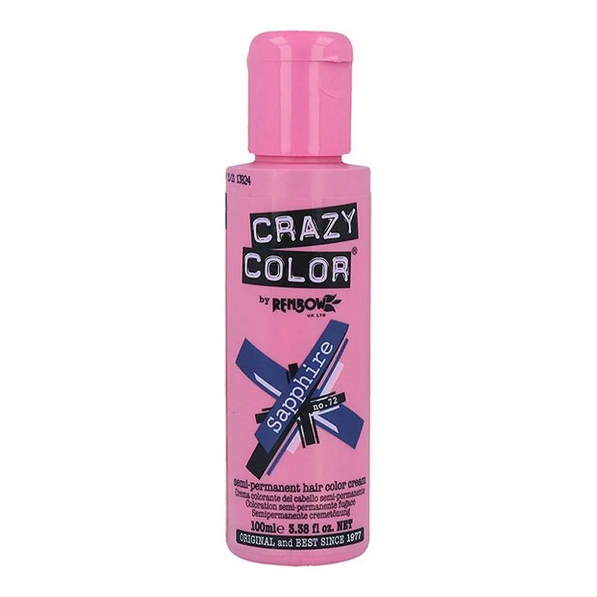 Tintura Semipermanente Safiro Crazy Color Nº 72 (100 ml)