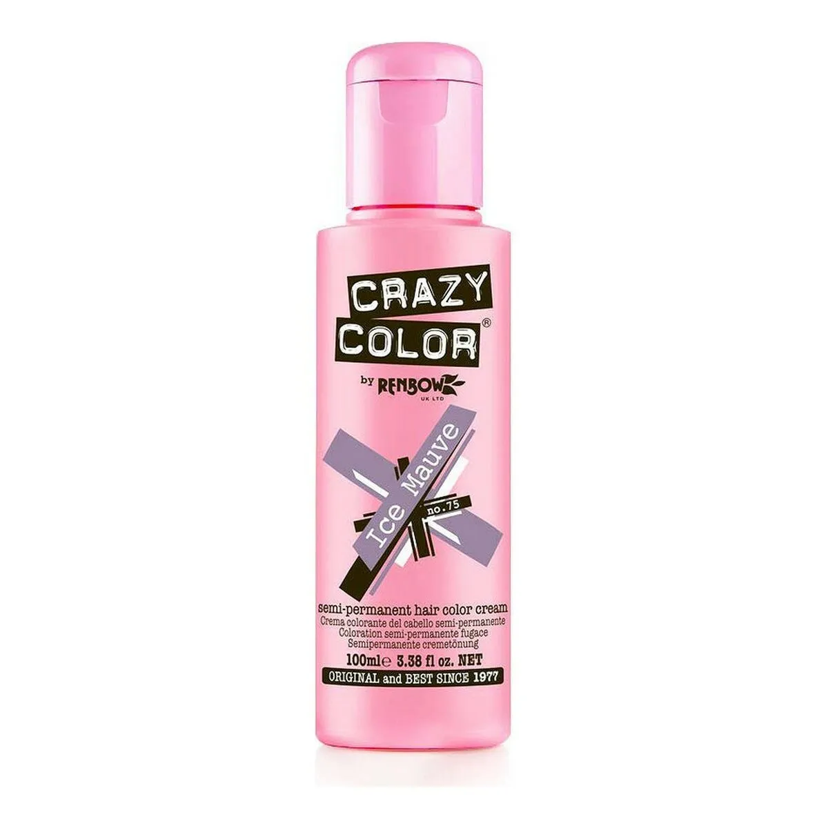 Tintura Semipermanente Mauve Ice Crazy Color Nº 75 (100 ml)