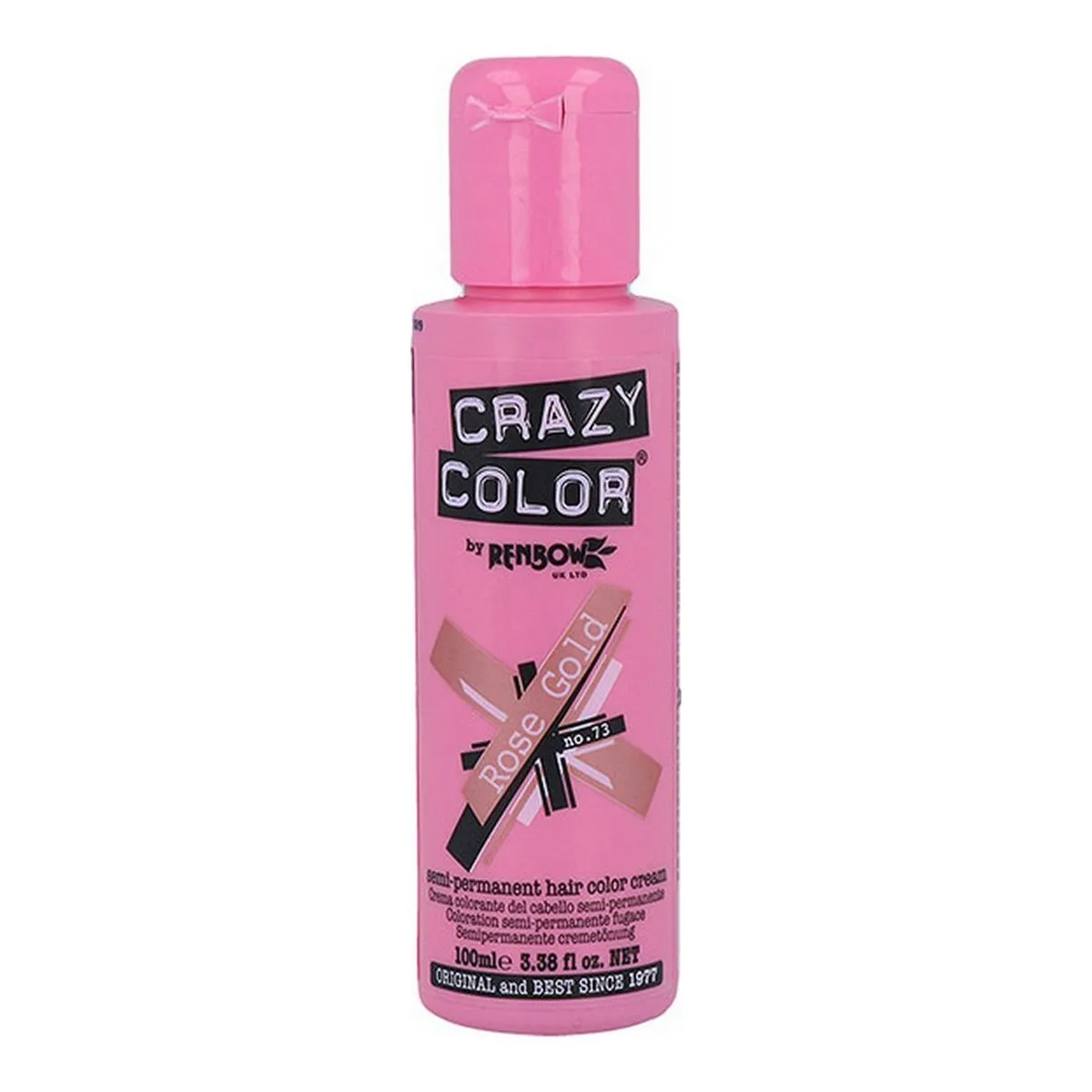 Tintura Semipermanente Pink Gold Crazy Color Nº 73 (100 ml)