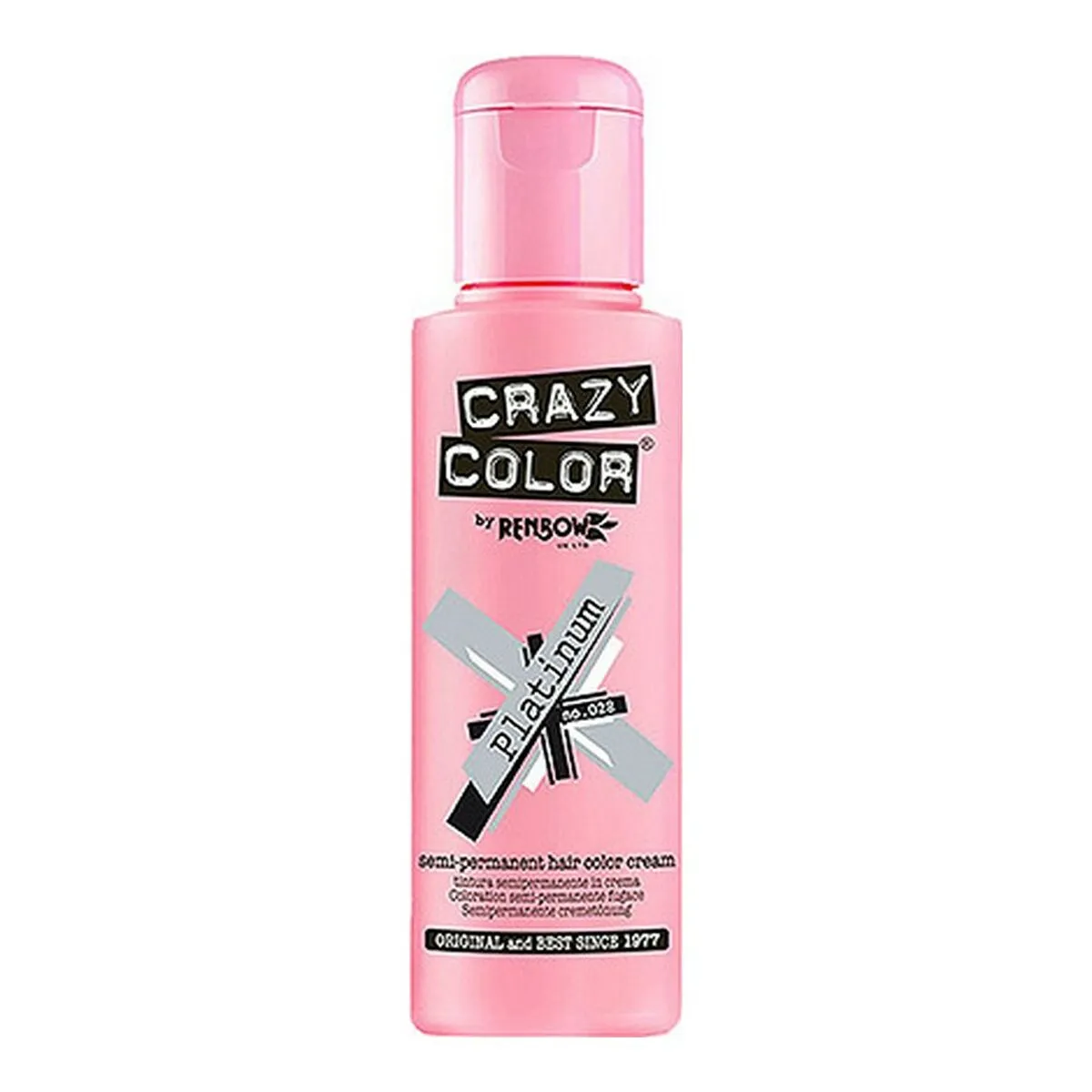 Tintura Semipermanente Platinium Crazy Color Nº 028 (100 ml)