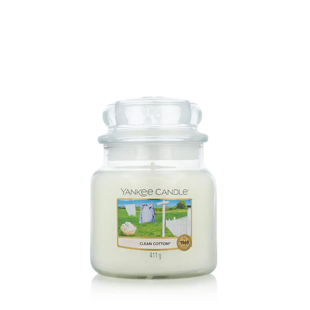 Candela Profumata Yankee Candle Clean Cotton 411 g