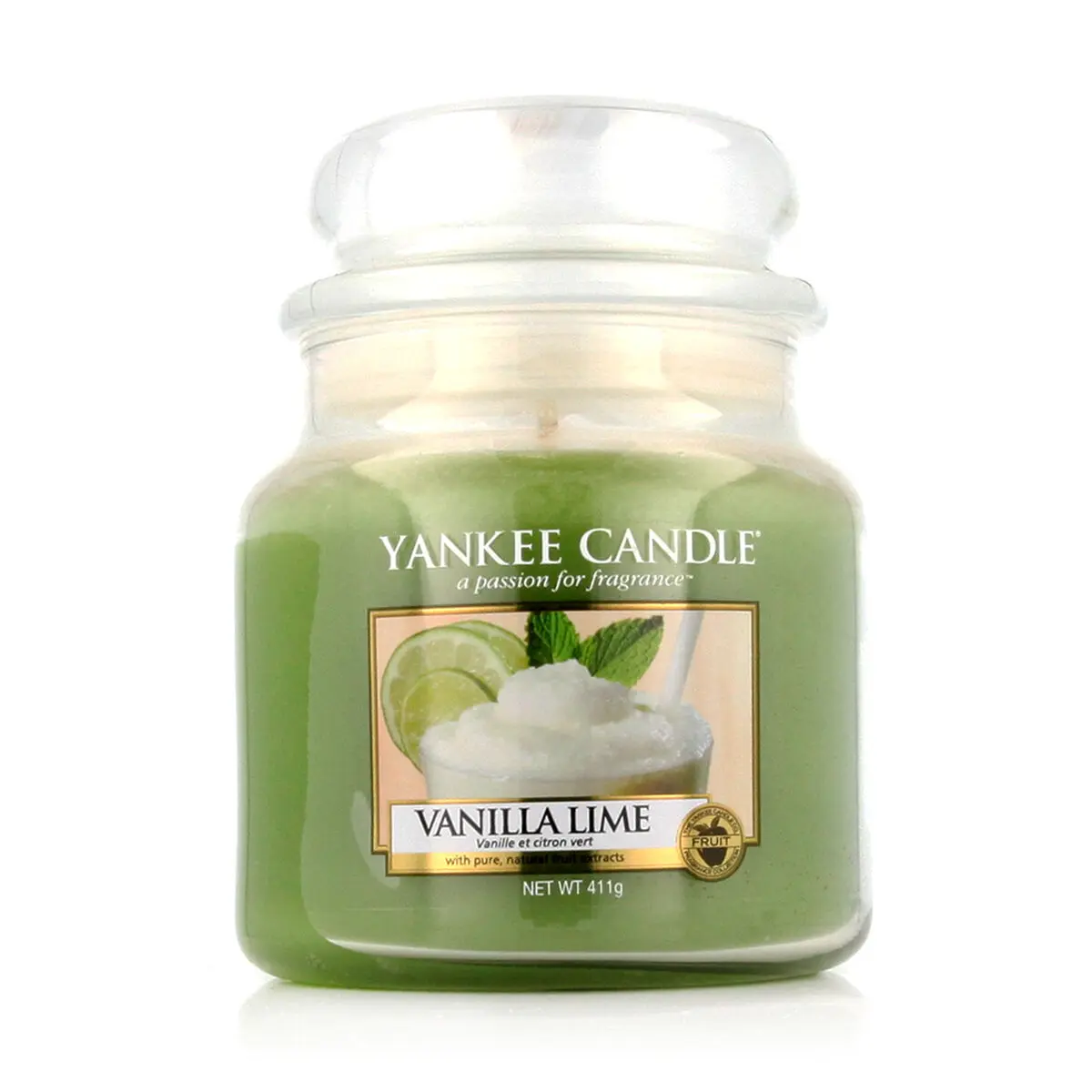 Candela Profumata Yankee Candle Classic Medium Jar Candles Lime Vaniglia 411 g