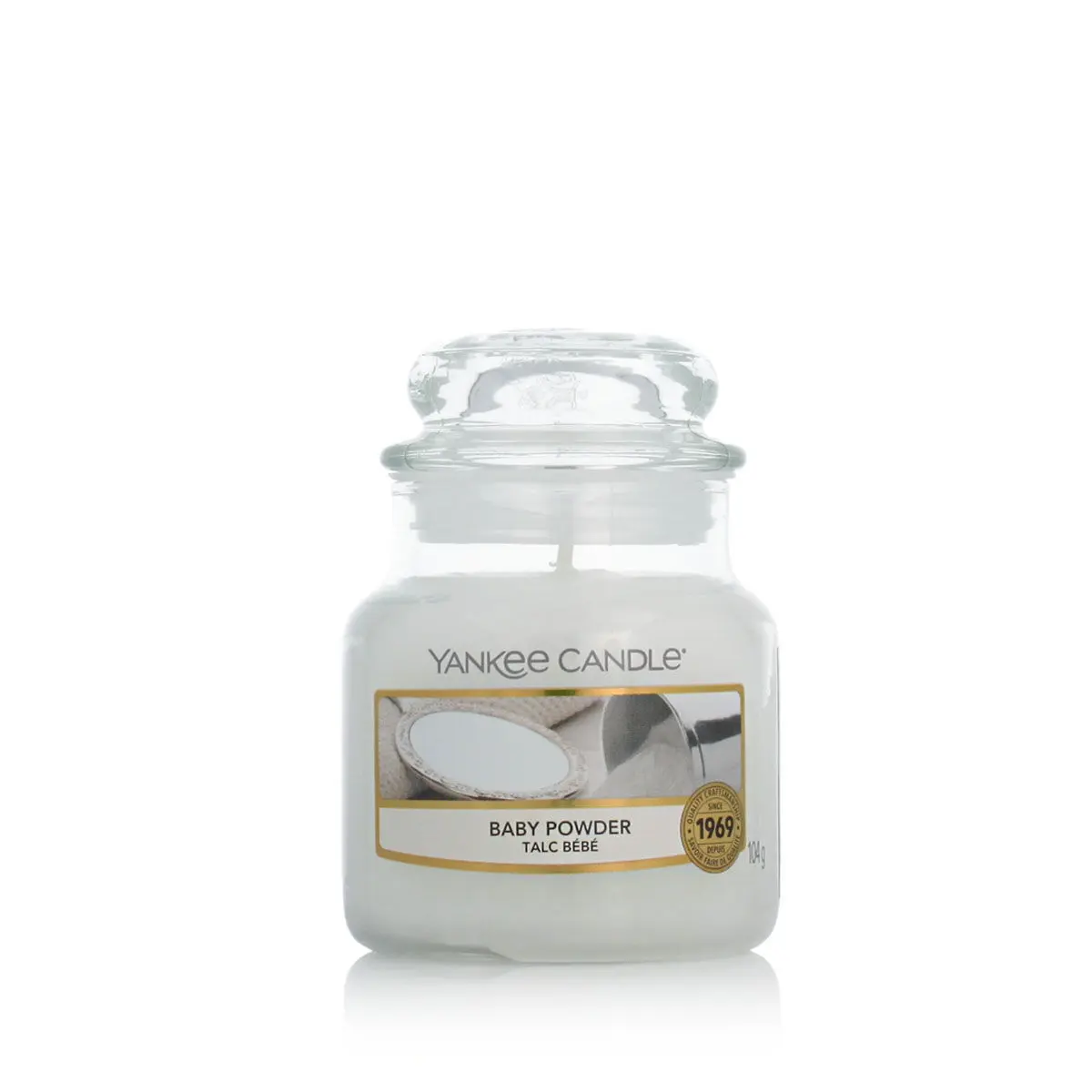 Candela Profumata Yankee Candle Talco 104 g