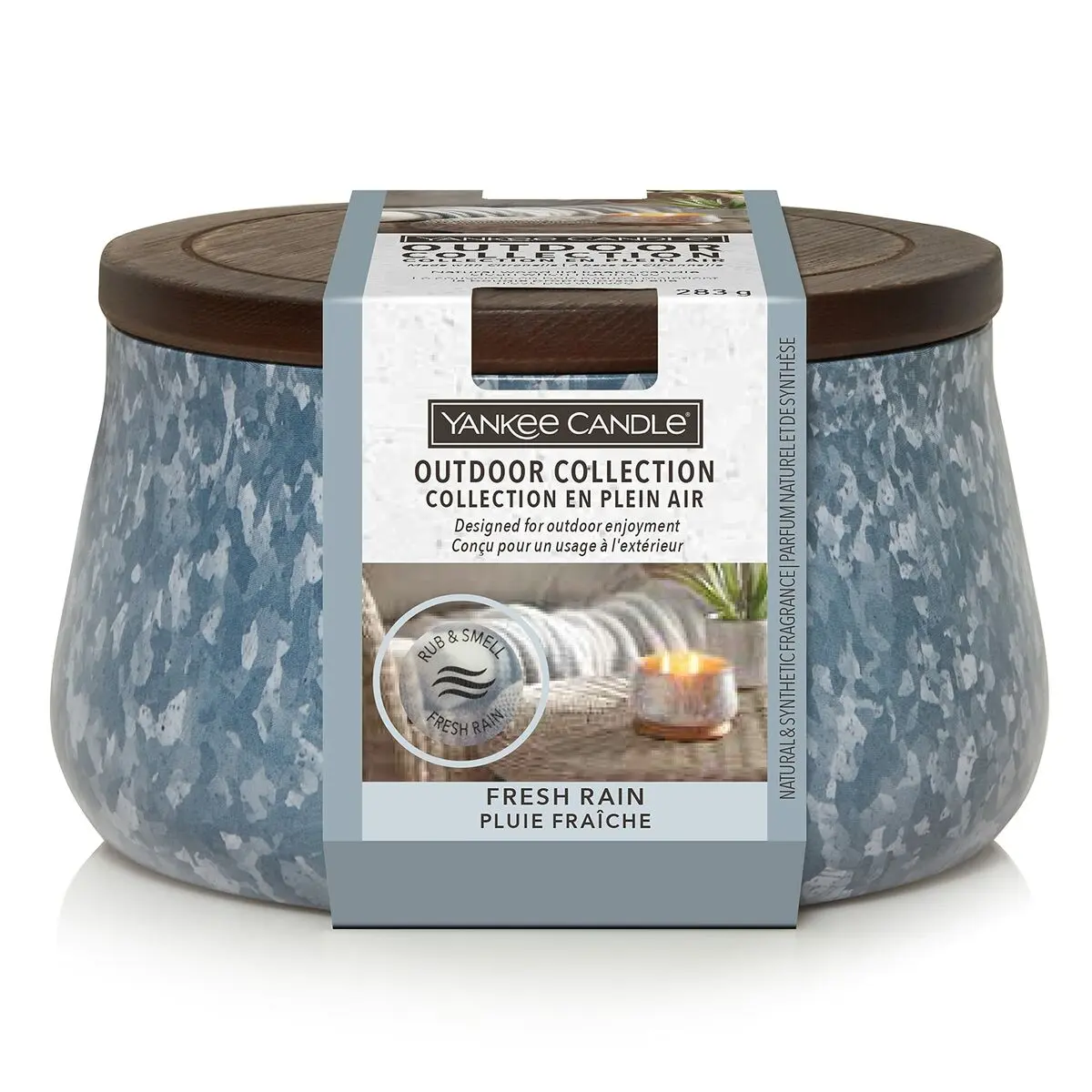 Candela Profumata Yankee Candle Outdoor Fresh Rain 283 g