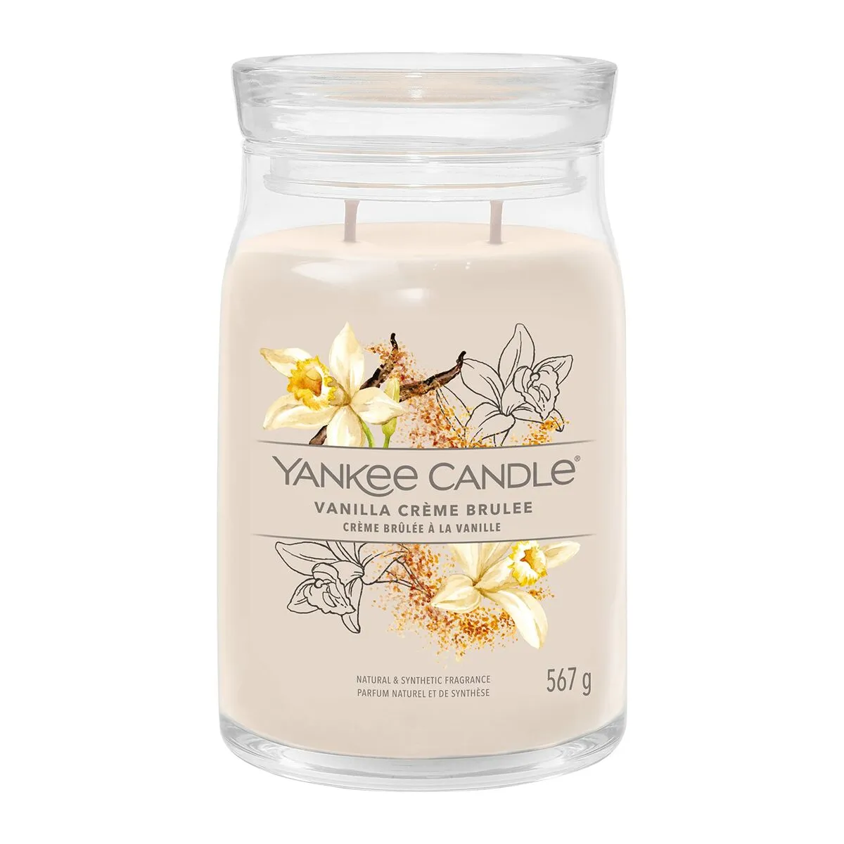 Candela Profumata Yankee Candle 567 g Vanilla Crème Brûlée