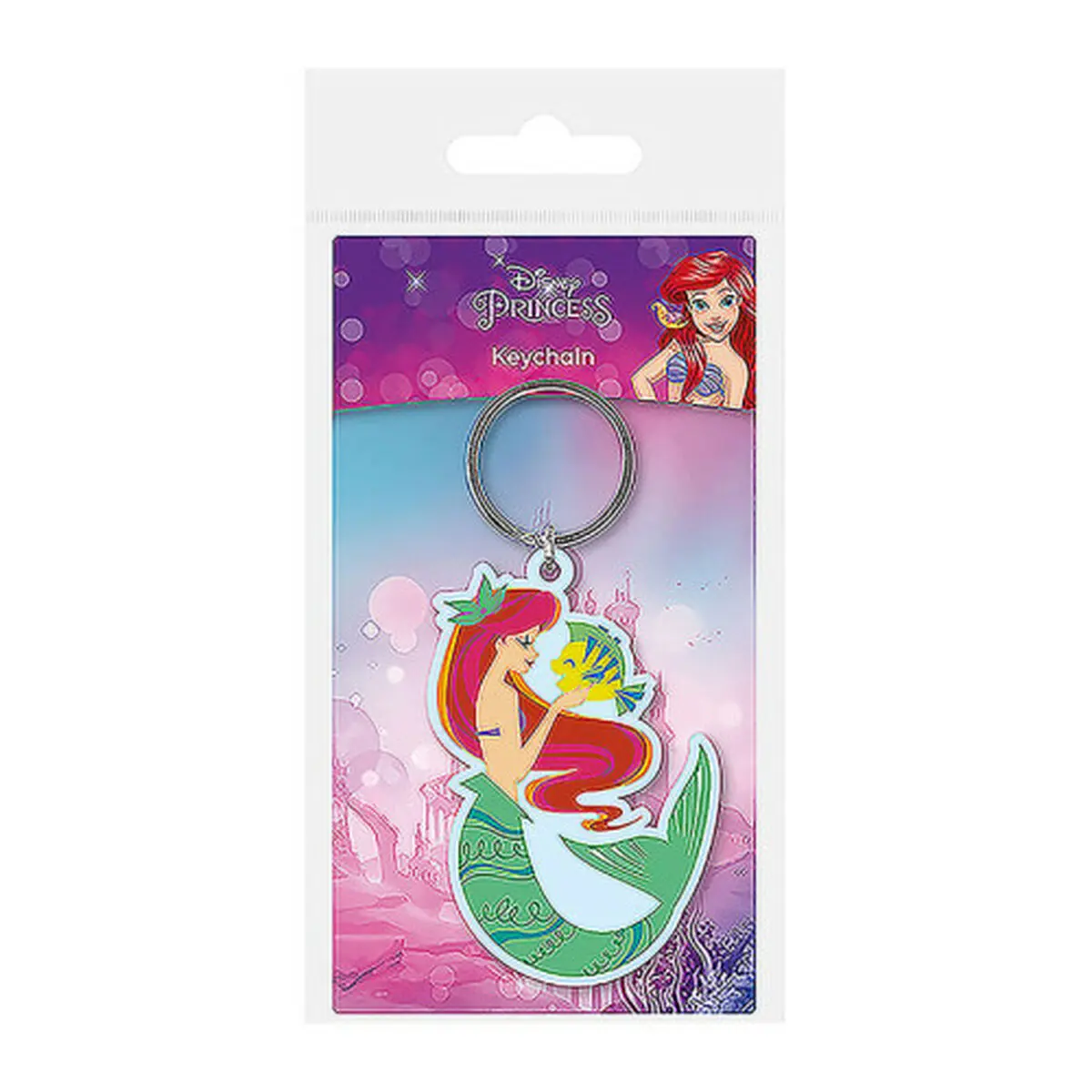 Portachiavi Disney Princess Ariel & Flounder 6 cm