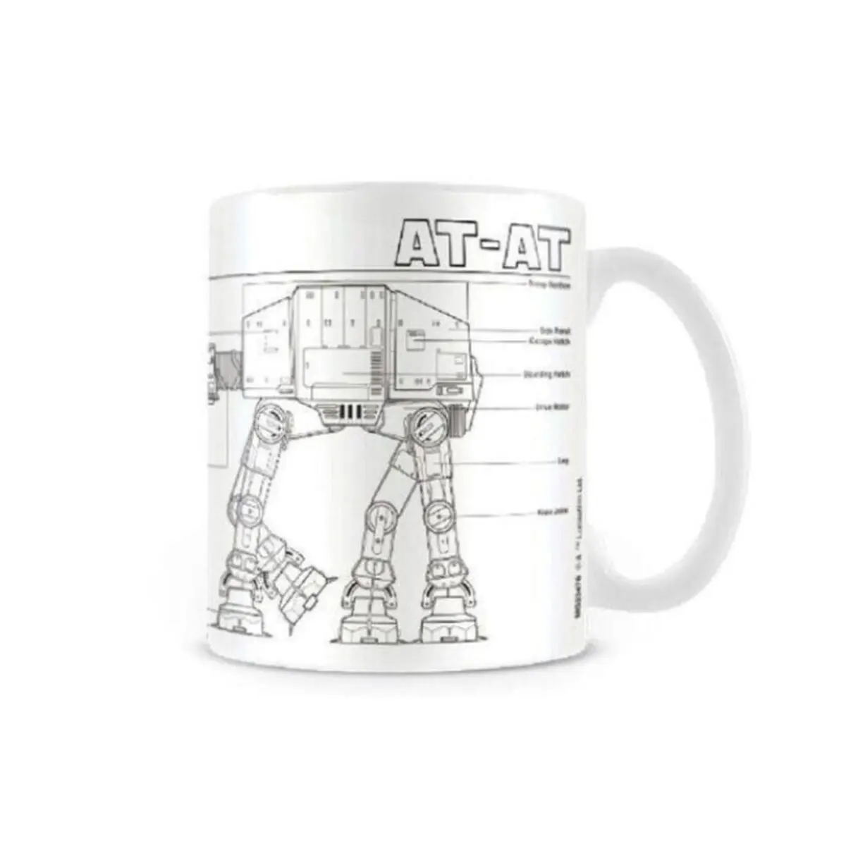 Tazza Mug Star Wars AT-AT Bianco 315 ml