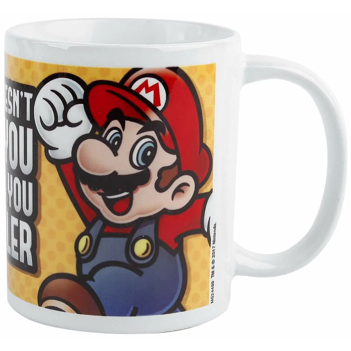 Tazza Mug Super Mario MAKES YOU SMALLER Bianco 315 ml