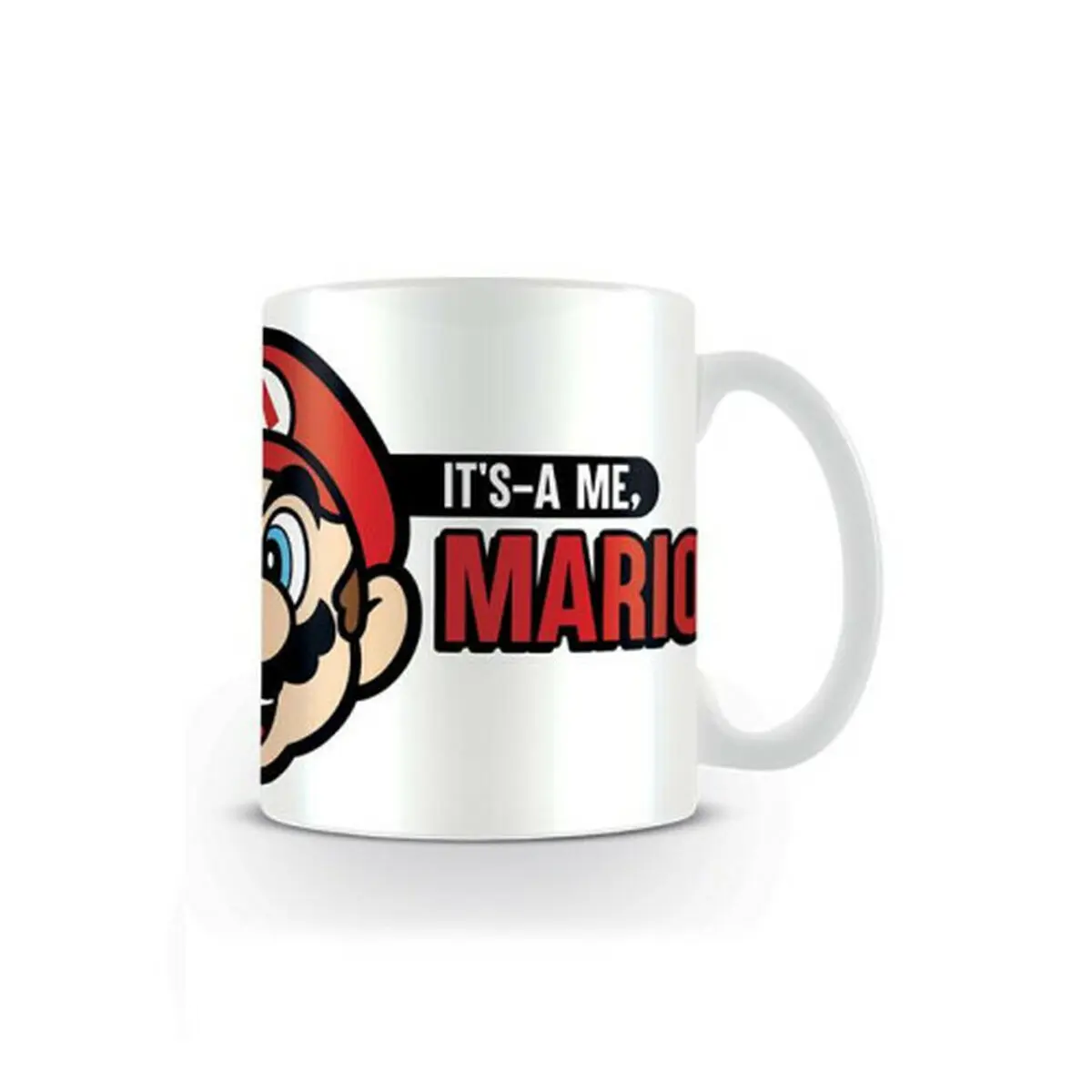 Tazza Mug Super Mario ITS A ME - MARIO Bianco Rosso 315 ml