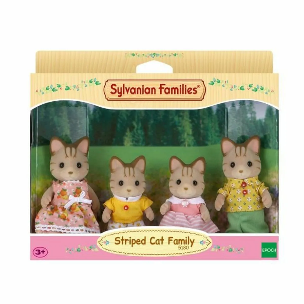 Personaggi d'Azione Sylvanian Families Striped Cat Family