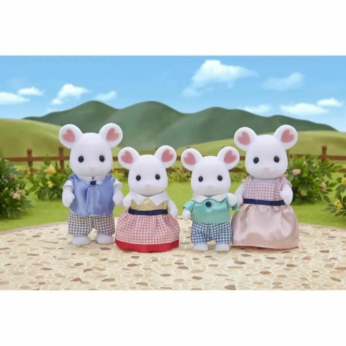 Personaggi Sylvanian Families 5308 Marshmallow Mouse Family