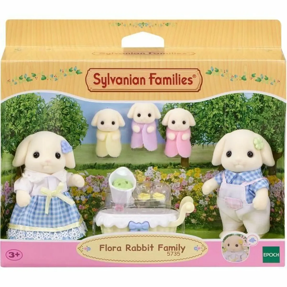 Accessori per Casa delle Bambole Sylvanian Families 5735 Flora Rabbit family