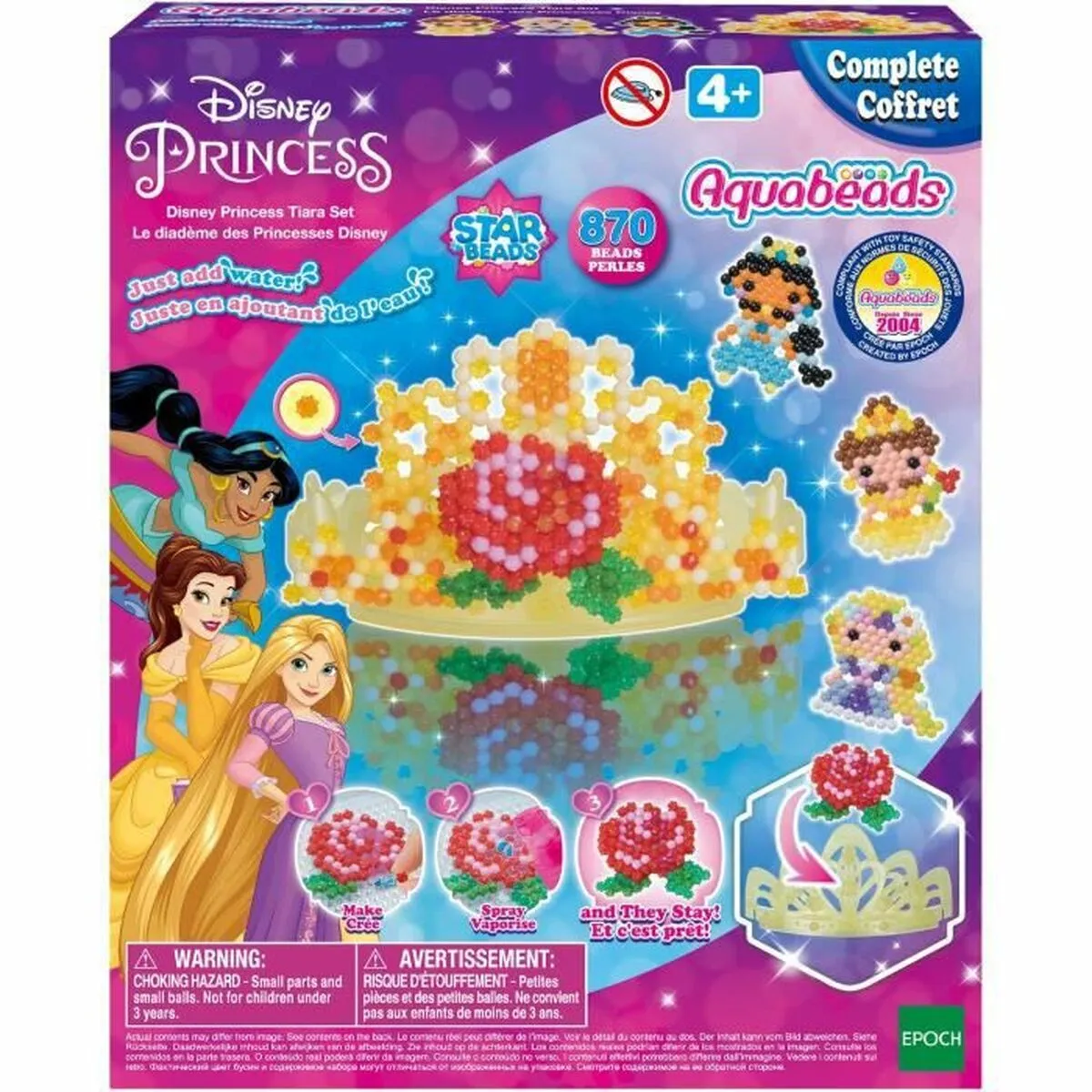 Chincaglieria Aquabeads The Disney Princess Tiara 870 Pezzi