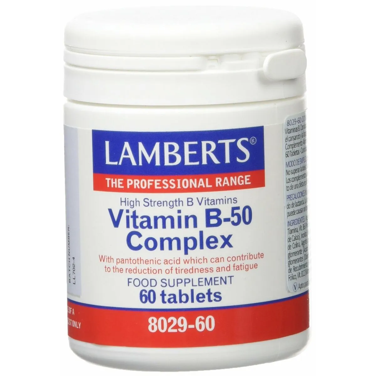 Integratore Alimentare Lamberts Vitamin B-50 Complex 60 Unità