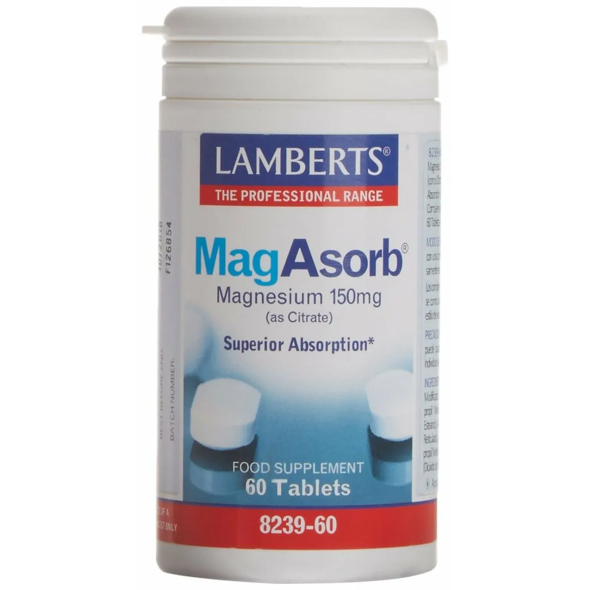 Integratore Alimentare Lamberts MagAbsorb Magnesio 60 Unità