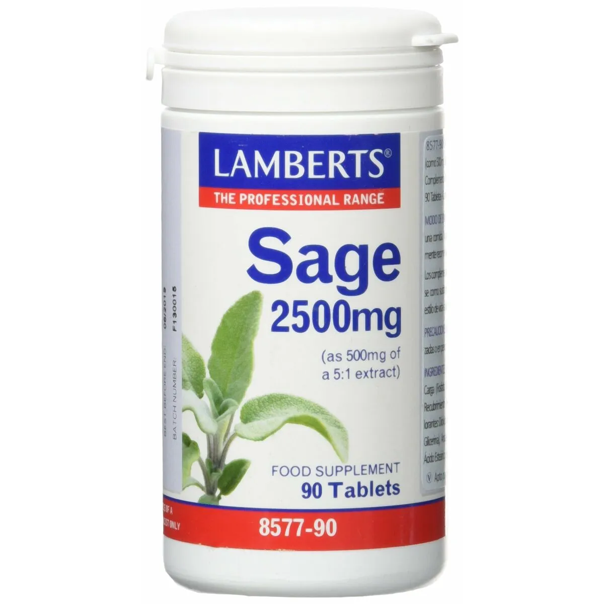 Integratore Alimentare Lamberts Salvia 90 Unità