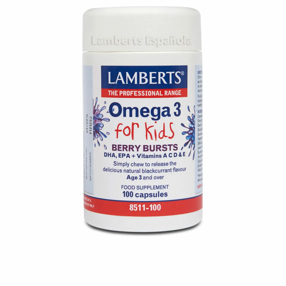 Integratore Alimentare Lamberts   Per bambini Omega 3 100 Unità