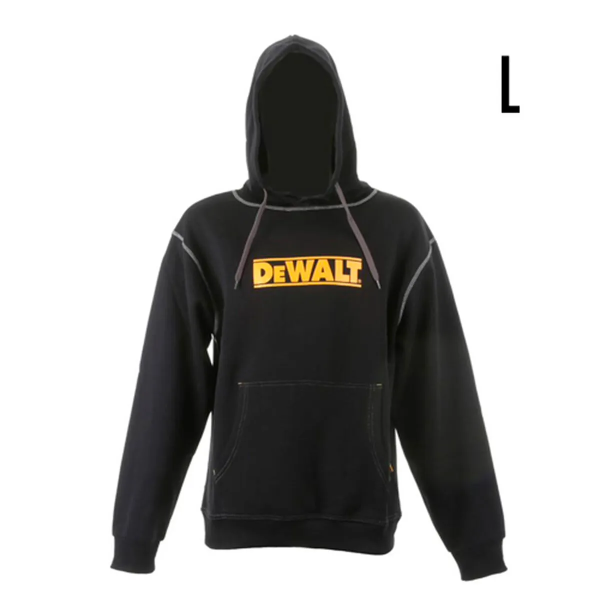 Felpa con Cappuccio Dewalt L Nero