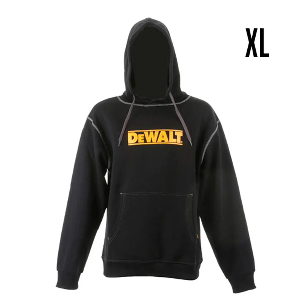 Felpa con Cappuccio Dewalt XXL Nero