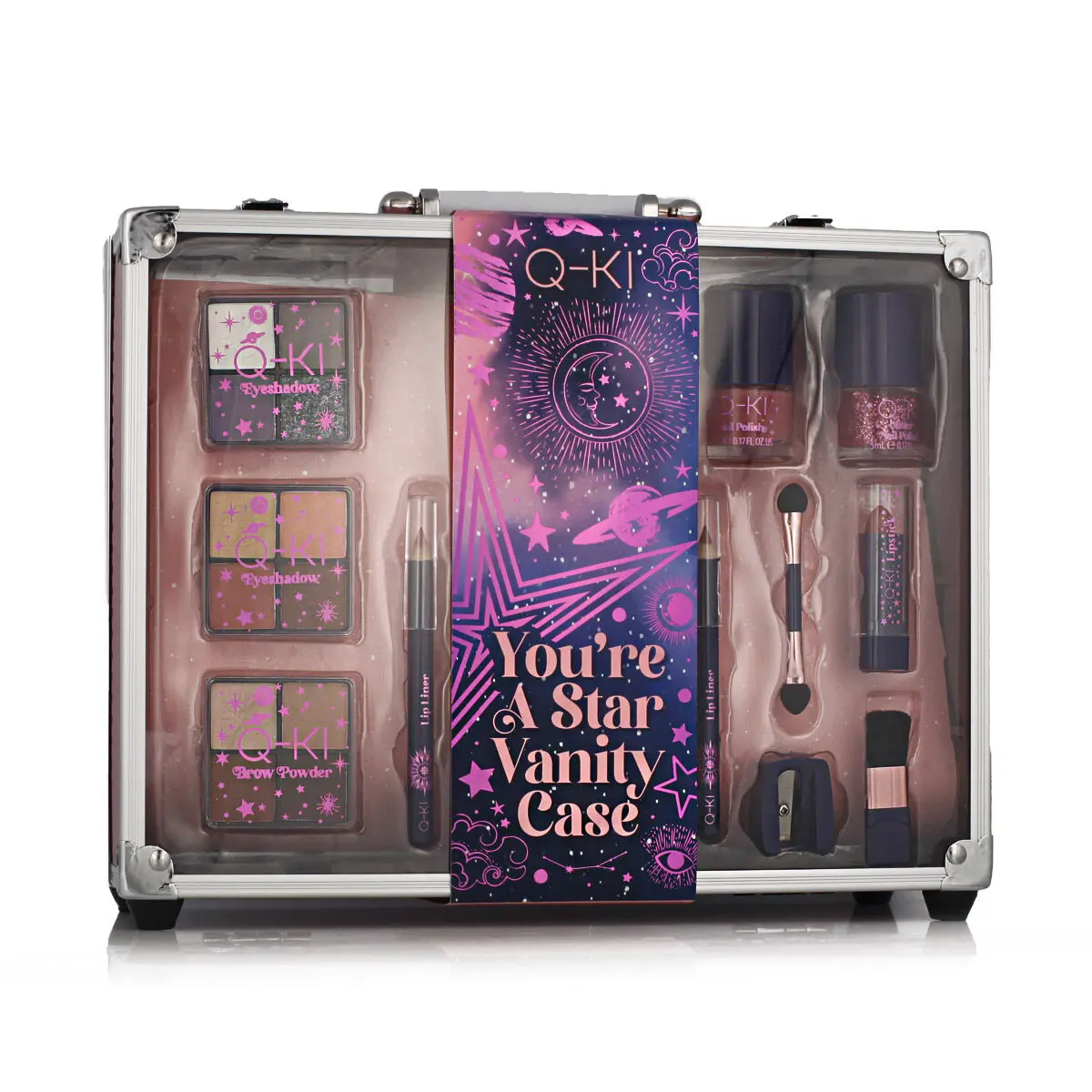 Set da Trucco Q-KI Cosmetics You're a Star 19 Pezzi