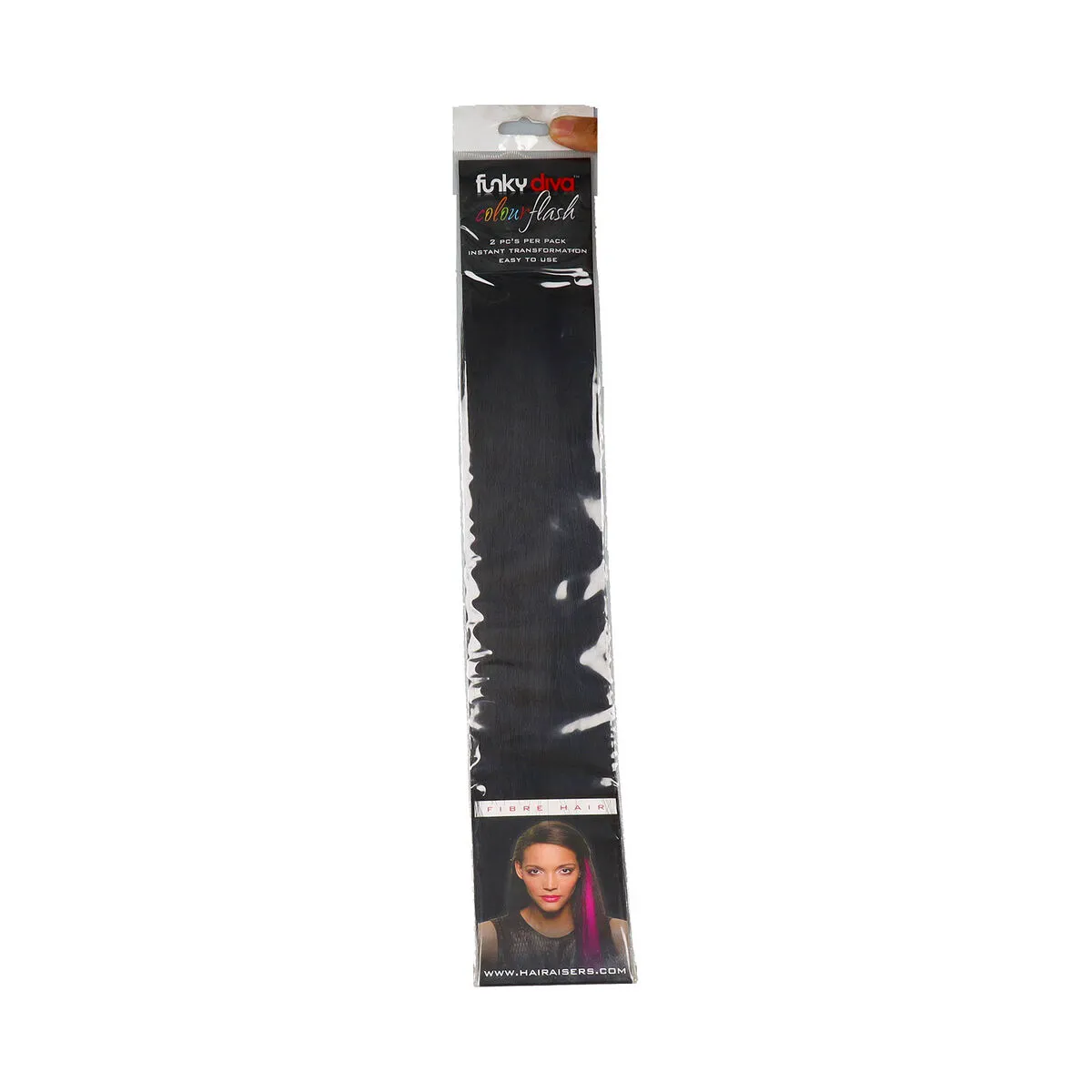 Extension per i Capelli Funky Diva Color Flash Nero