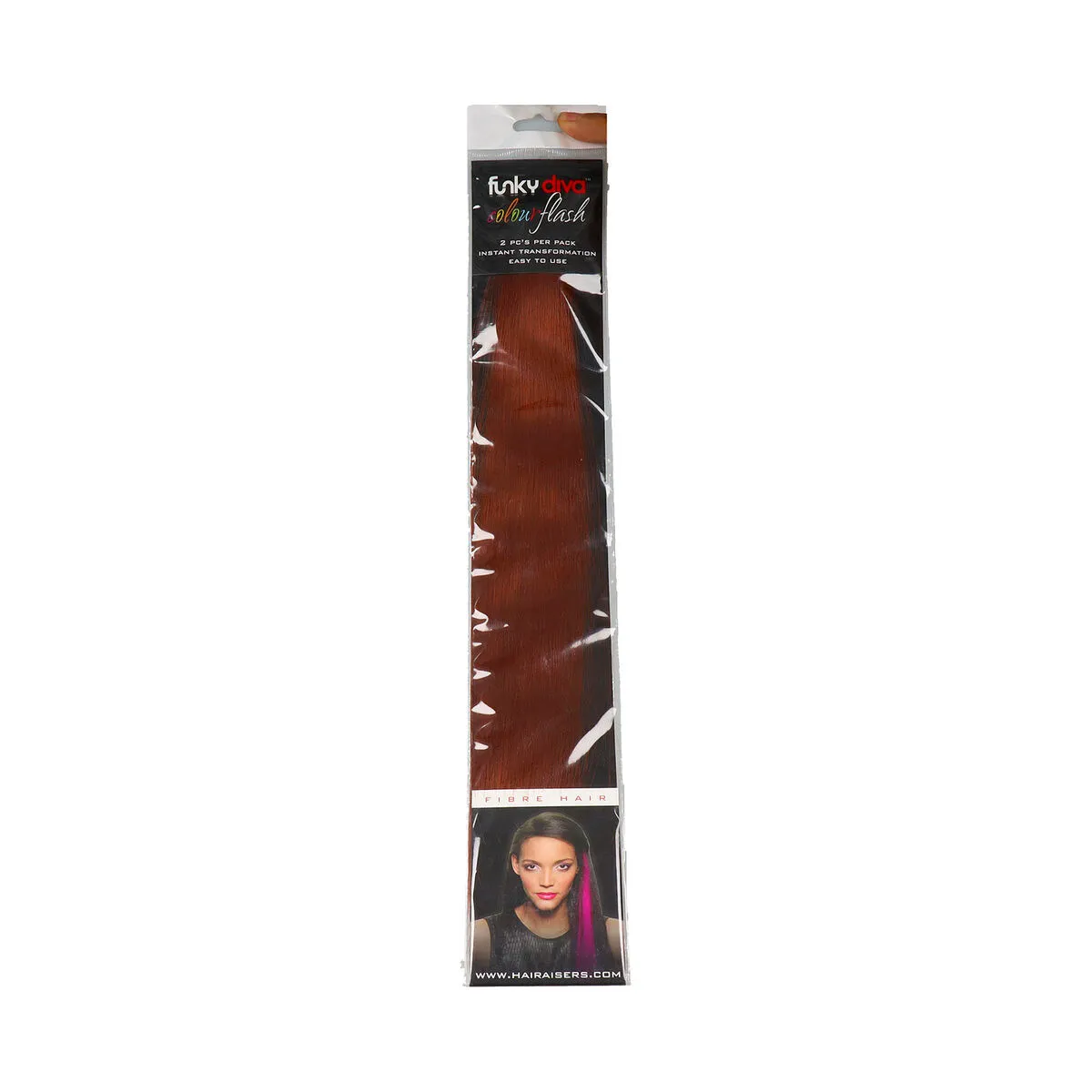 Extension per i Capelli Funky Diva Color Flash Bordeaux