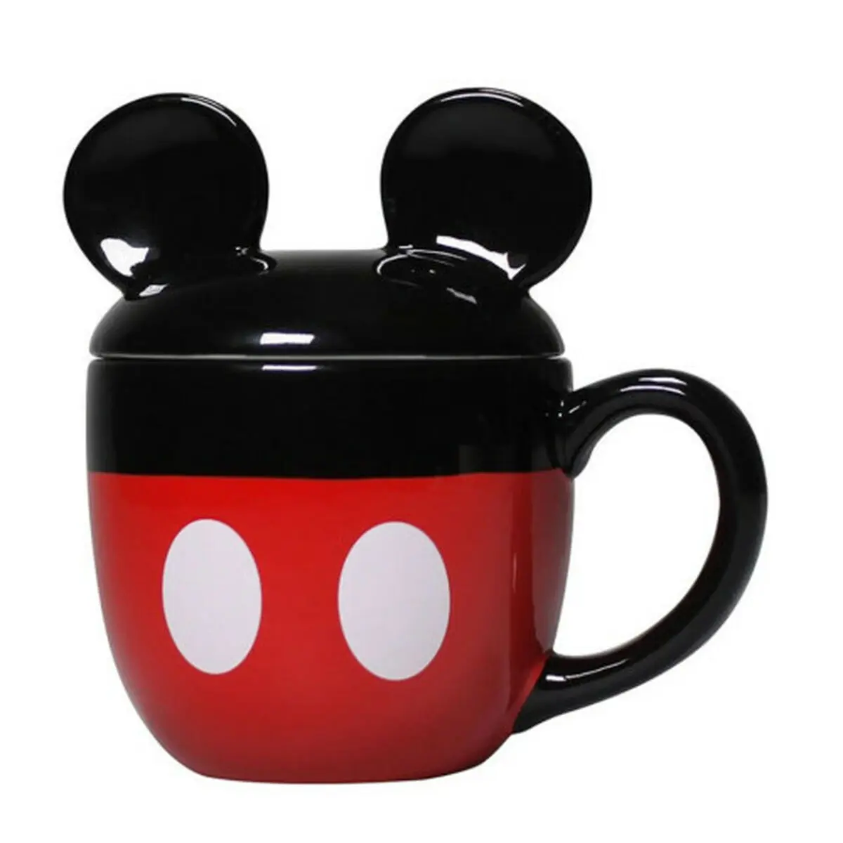 Tazza Mug Mickey Mouse MUGSDC10 Nero Rosso 3D 425 ml