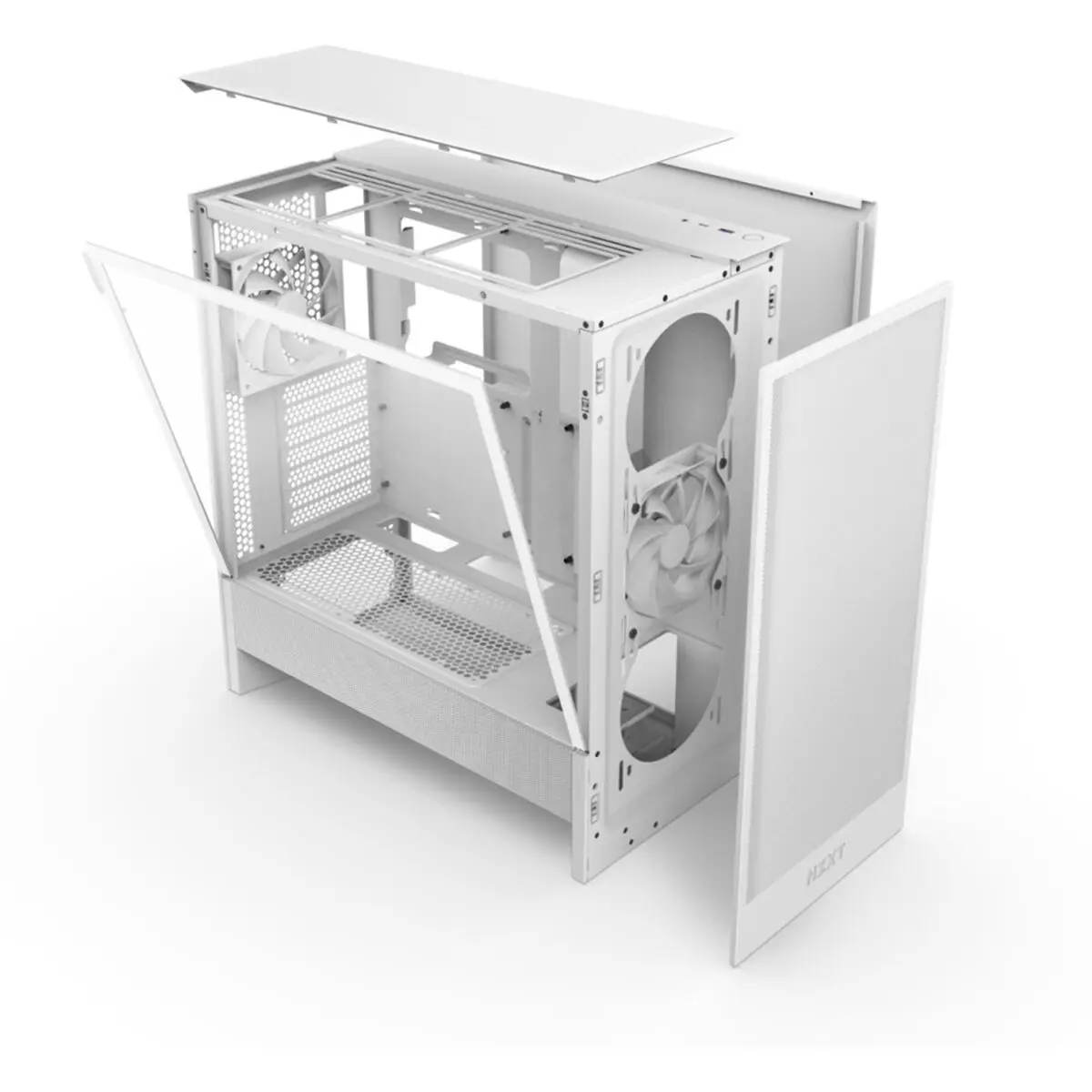 Case computer desktop ATX NZXT H5 FLOW Bianco