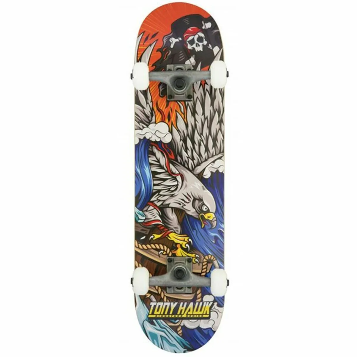 Skateboard 180 Complete Tony Hawk Captain Mini  Rosso 7.38"