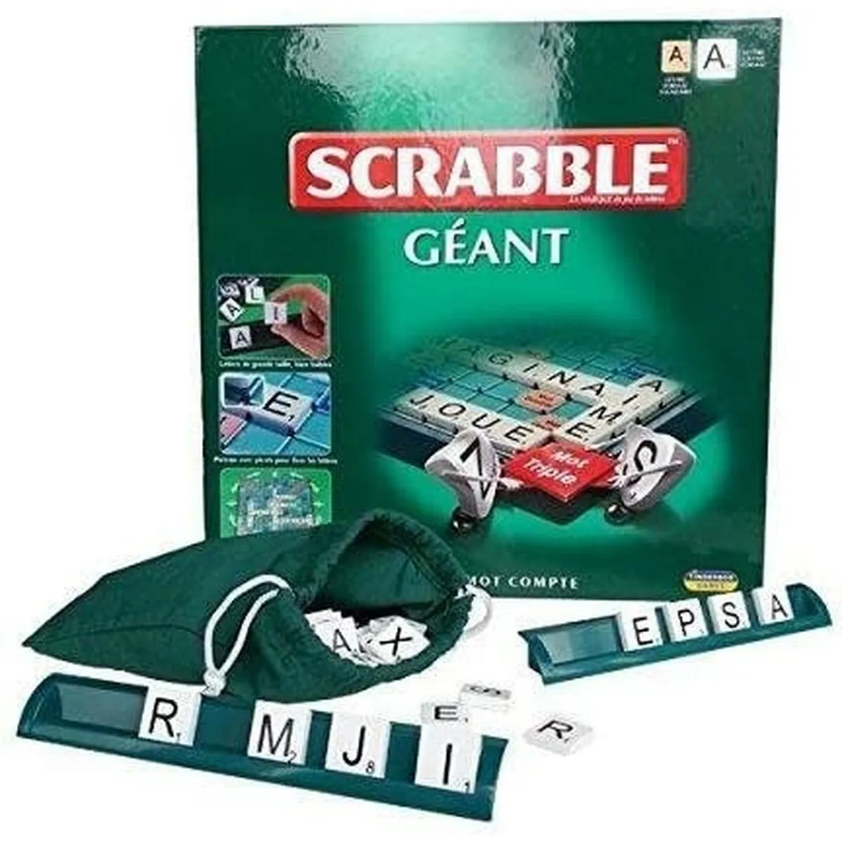 Gioco di parole Megableu Scrabble Geant Azzurro (1 Pezzi) (FR)