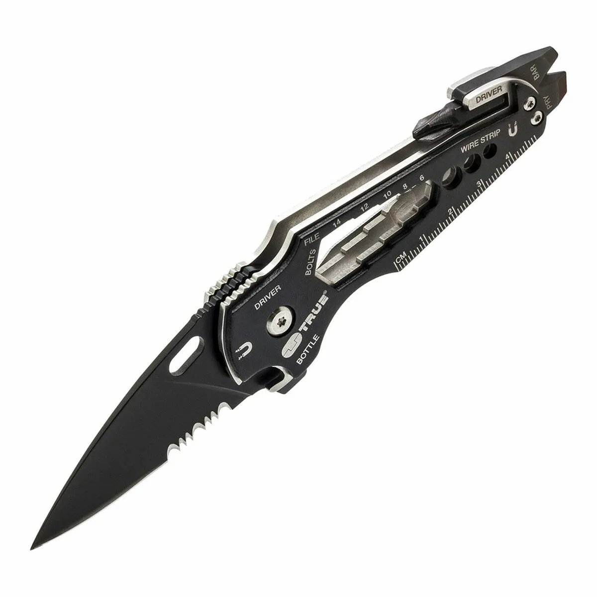 Coltello multiuso True Smartknife tu6869 15 in 1 Nero