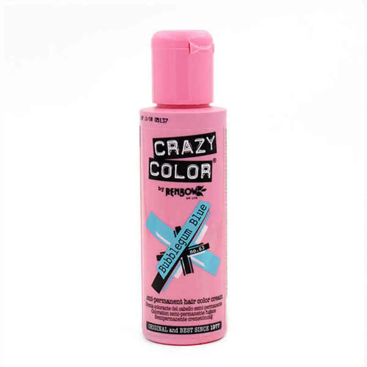 Colorazione Semipermanente Crazy Color 002281 Nº 63 Bubblegum Blue (100 ml)