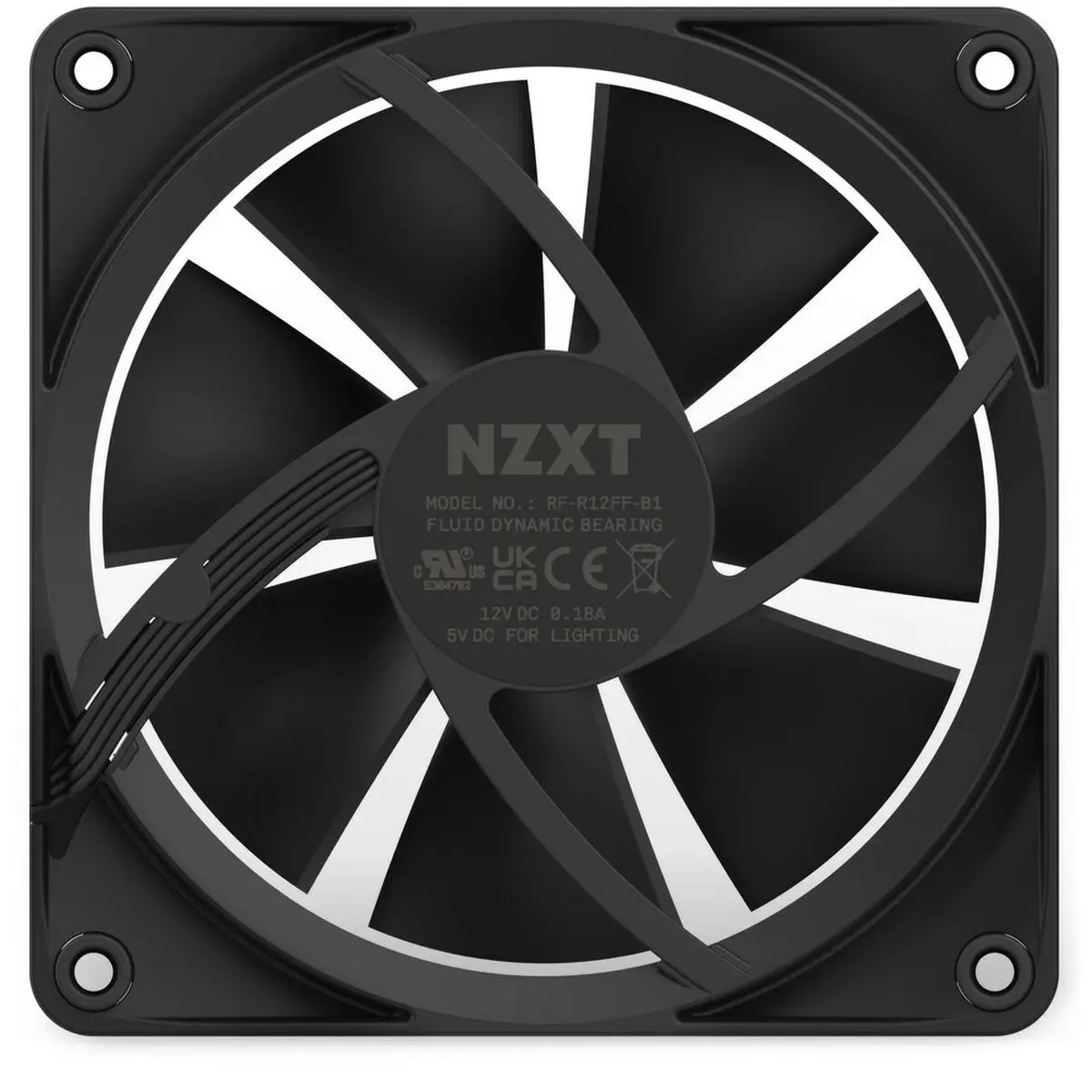 Ventola da Case NZXT RF-R12SF-B1 Ø 12 cm (1 Unità)