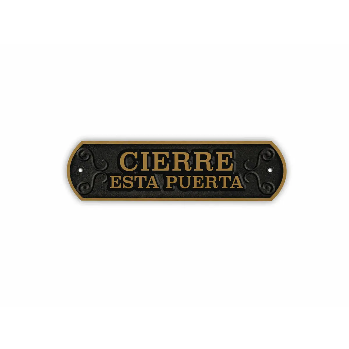 Distintivo Magnet & Steel Cierre esta puerta 24 x 7,2 cm