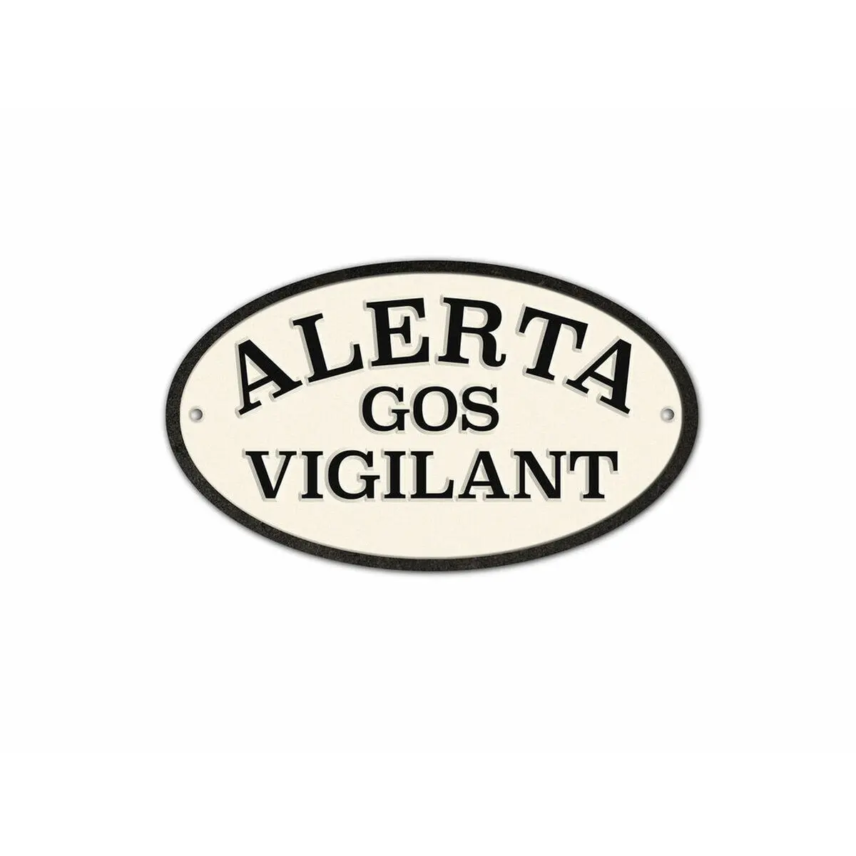 Distintivo Magnet & Steel Alerta Gos Vigilant 16,3 x 9,5 cm