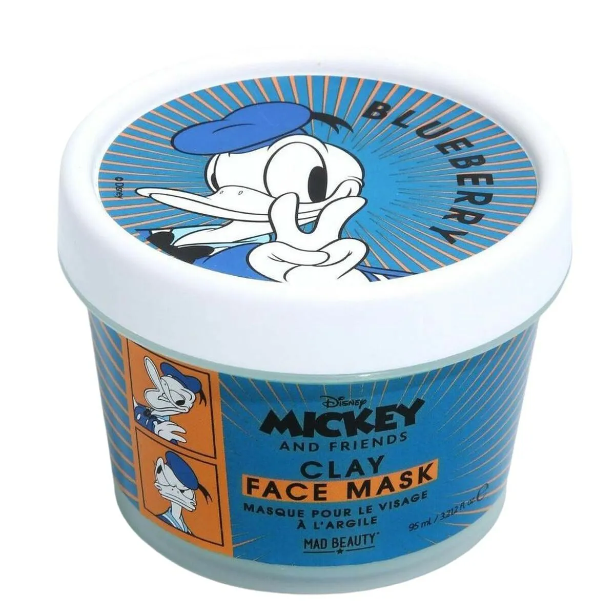 Maschera Viso Mad Beauty Disney M&F Donald Argilla Mirtillo (95 ml)