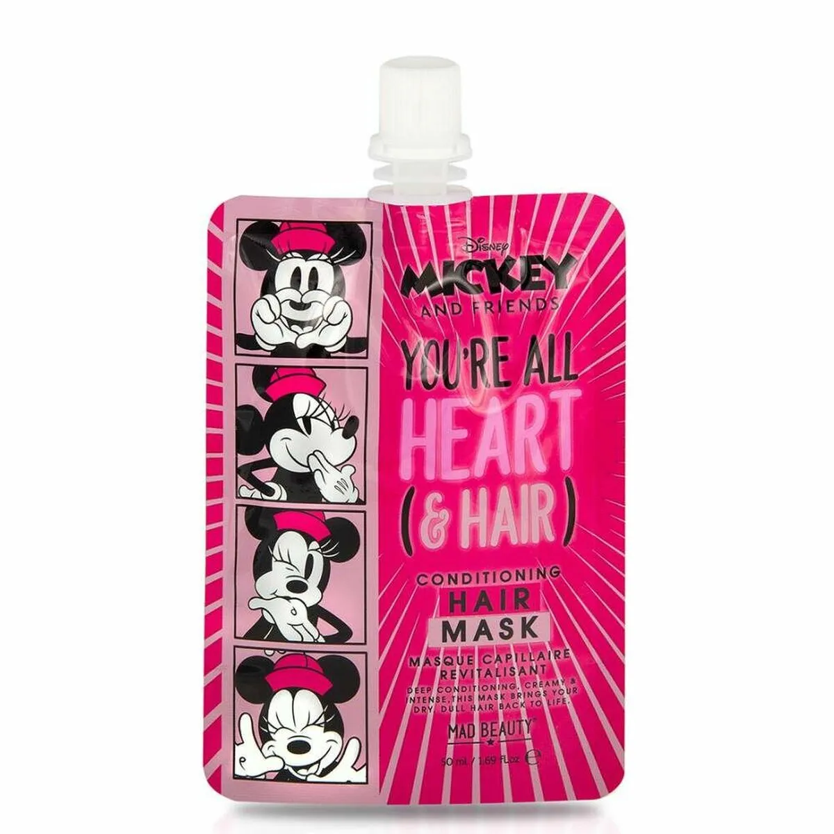 Maschera per Capelli Mad Beauty Disney M&F Minnie Revitalizzante (50 ml)