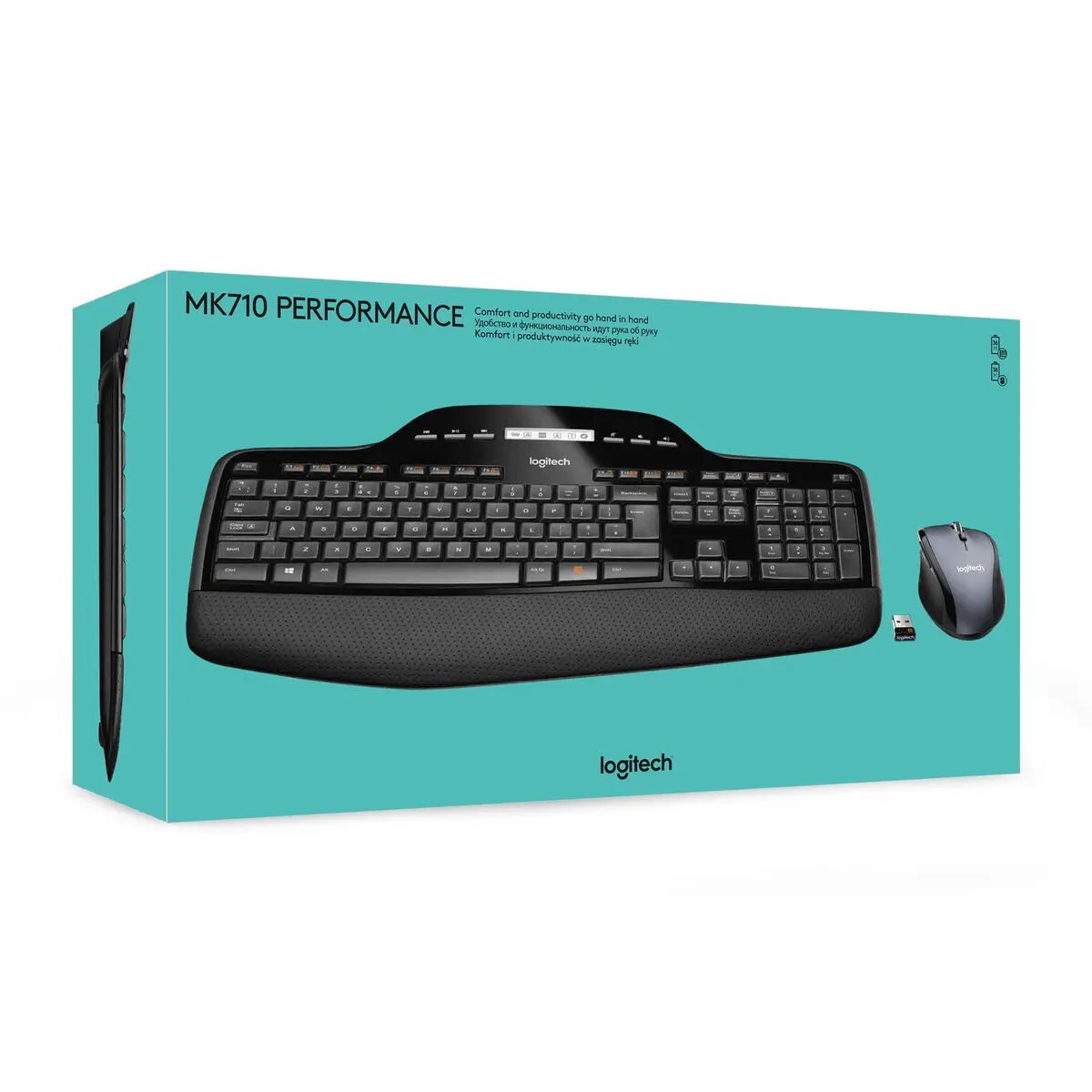 Tastiera e Mouse Wireless Logitech MK710 Performance Nero Qwerty US