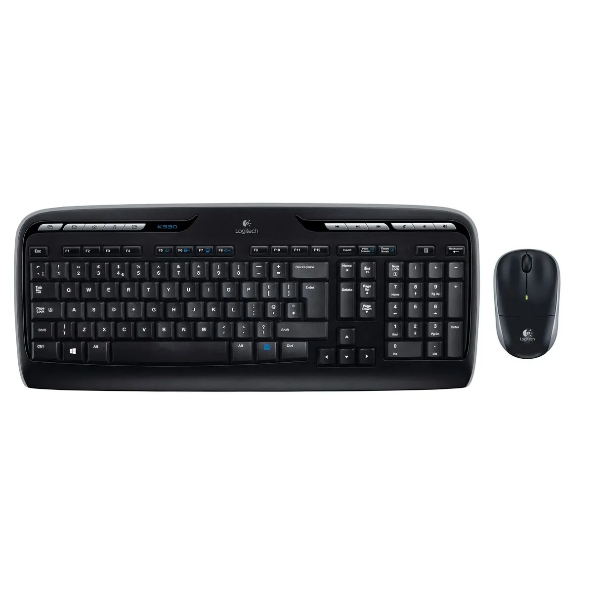 Tastiera e Mouse Logitech Wireless Combo MK330 Nero Qwerty US