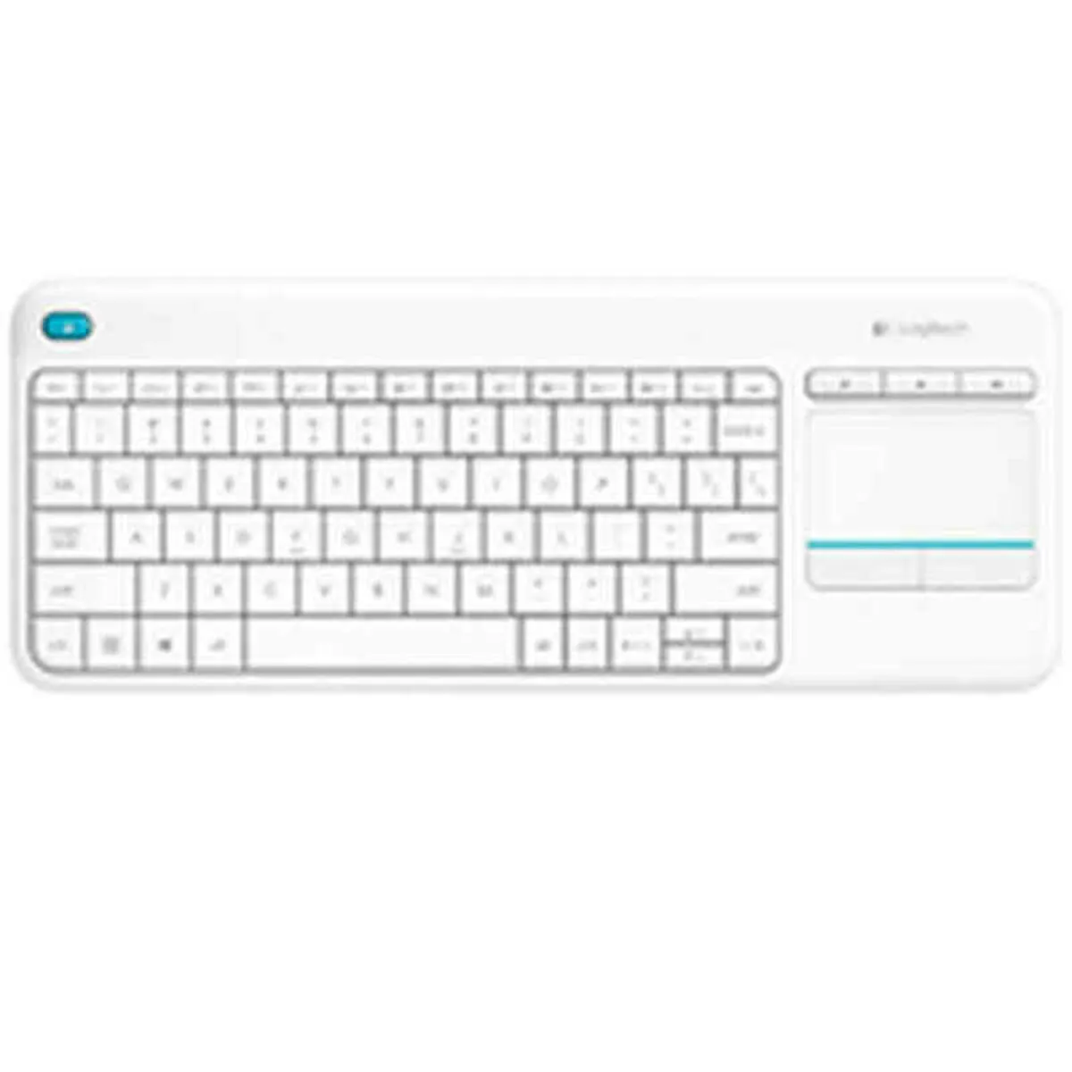 Tastiera Wireless Logitech K400 PLUS Bianco Qwerty in Spagnolo