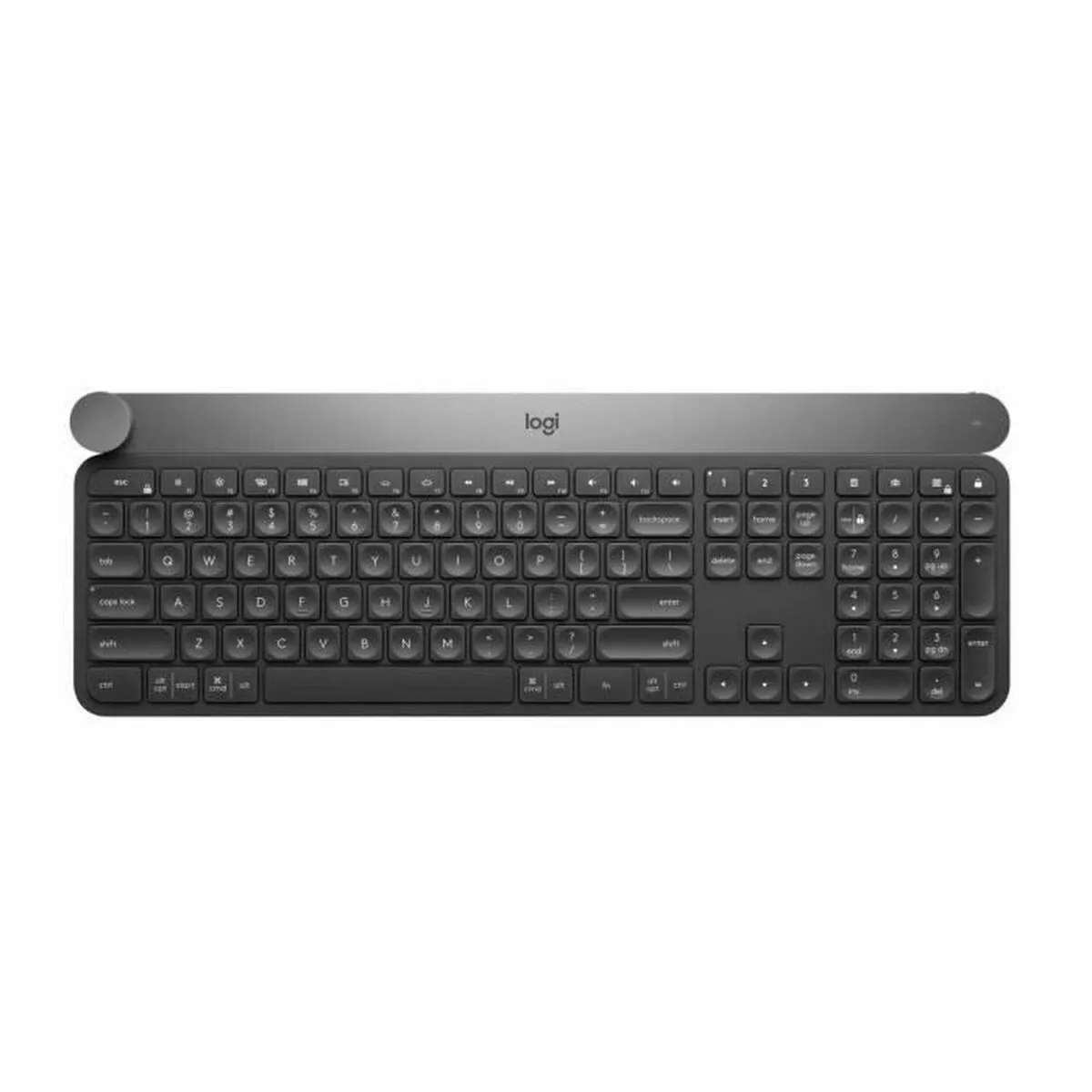 Tastiera Logitech Craft Nero Senza Fili Bluetooth AZERTY Argentato