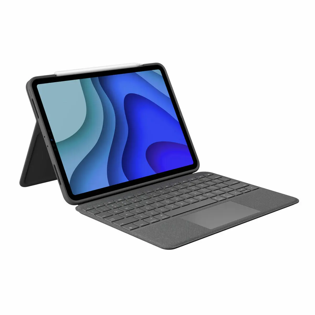 Custodia per Tablet e Tastiera Logitech Folio Touch Grigio Qwerty in Spagnolo