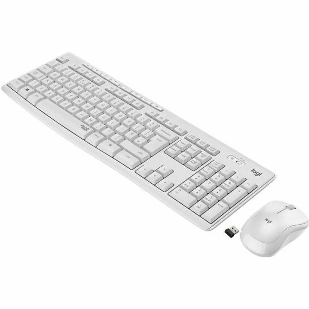 Tastiera e Mouse Wireless Logitech MK295 Francese Bianco AZERTY