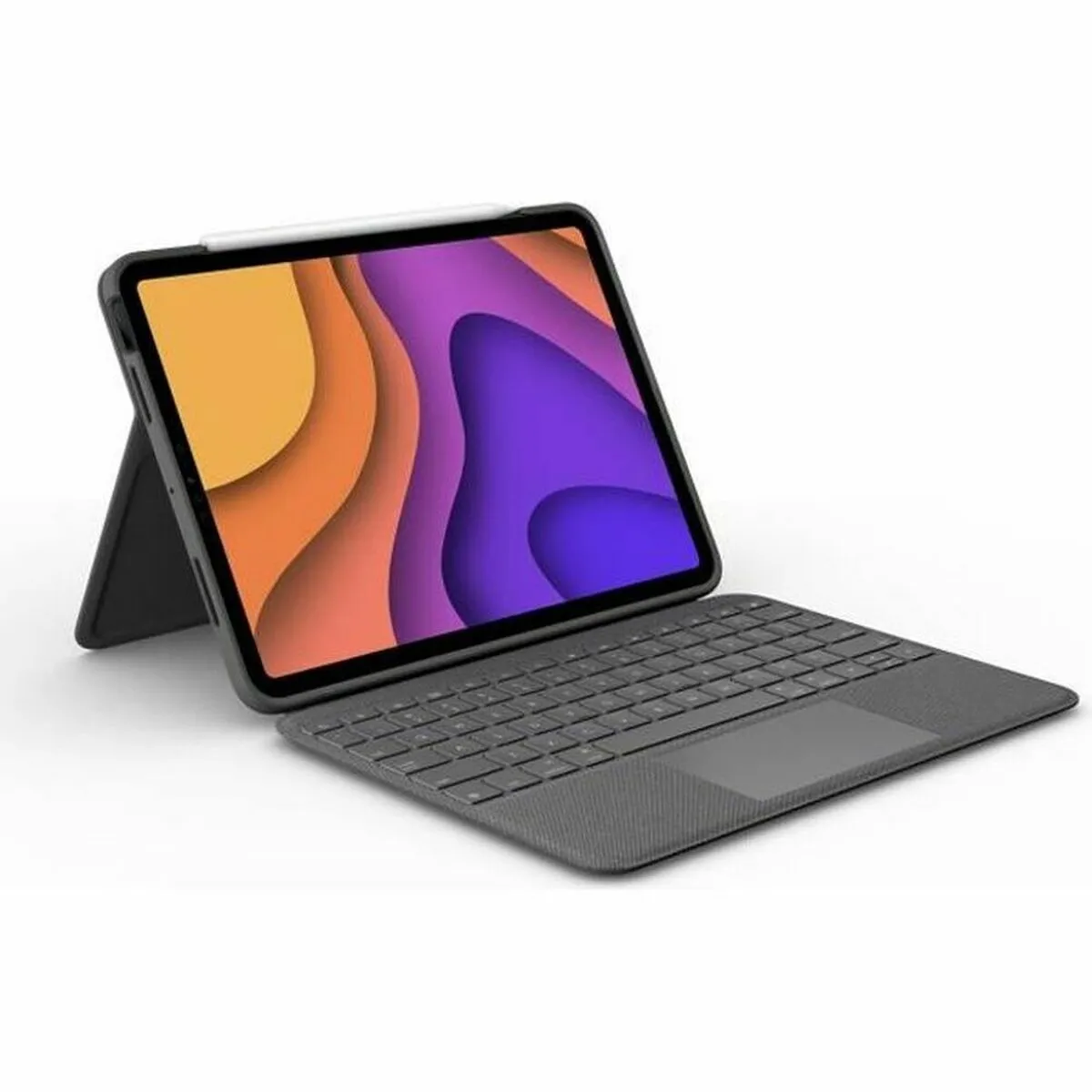 Tastiera Bluetooth con Supporto per Tablet Logitech iPad Air 4th Gen Grigio AZERTY