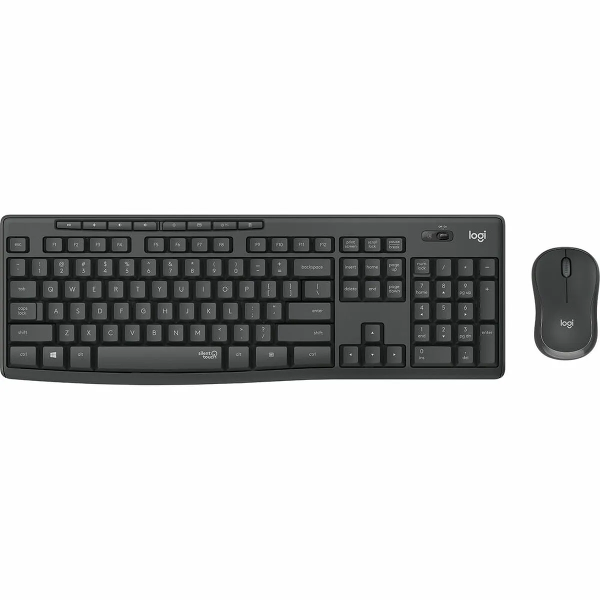 Tastiera e Mouse Wireless Logitech 920-009870 Senza Fili Nero Grigio Grafite portoghese