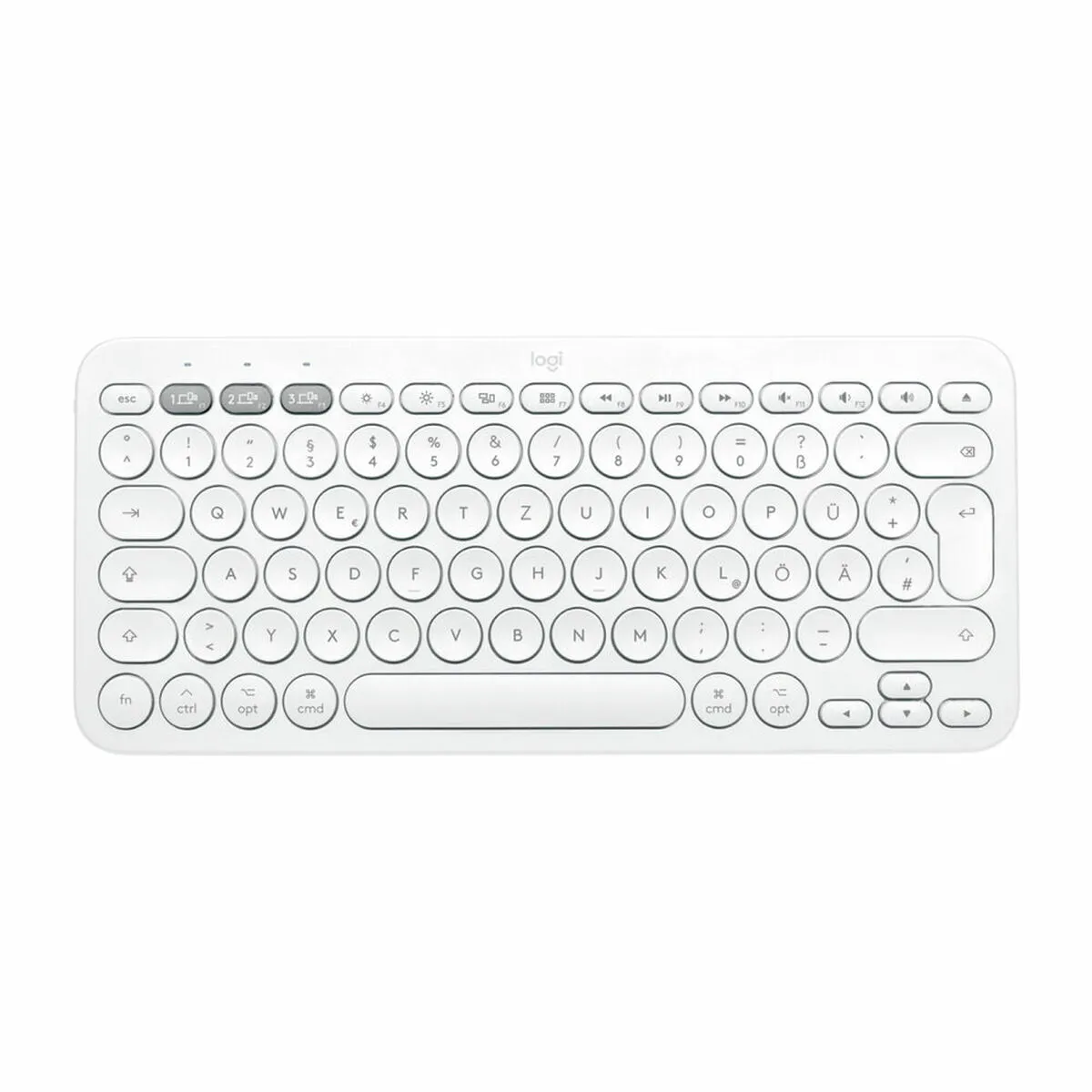 Tastiera Wireless Logitech 920-010401 Bianco Qwerty in Spagnolo