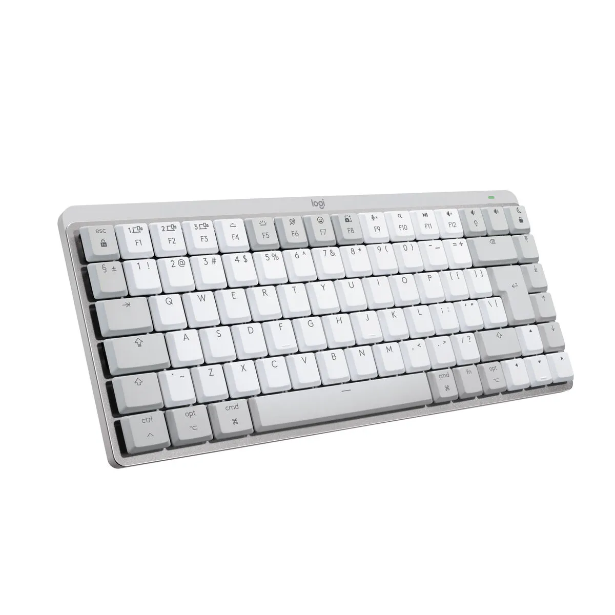 Tastiera Wireless Logitech MX Mini Mechanical for Mac Bianco Bianco/Grigio Qwerty US (1 Unità)