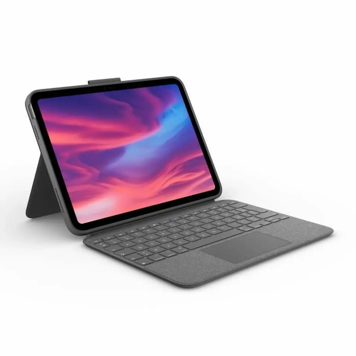 Tastiera Bluetooth con Supporto per Tablet Logitech Combo Touch Grigio Francese AZERTY